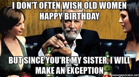 funny sister birthday meme